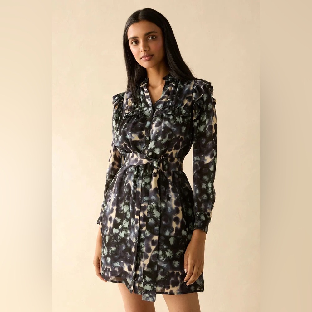 Marie Oliver Rhodes dress in jade speckle
